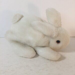 Folktails Bunny Rabbit Hand Puppet Plush White Folkmanis 7" Stuffed Animal Toy